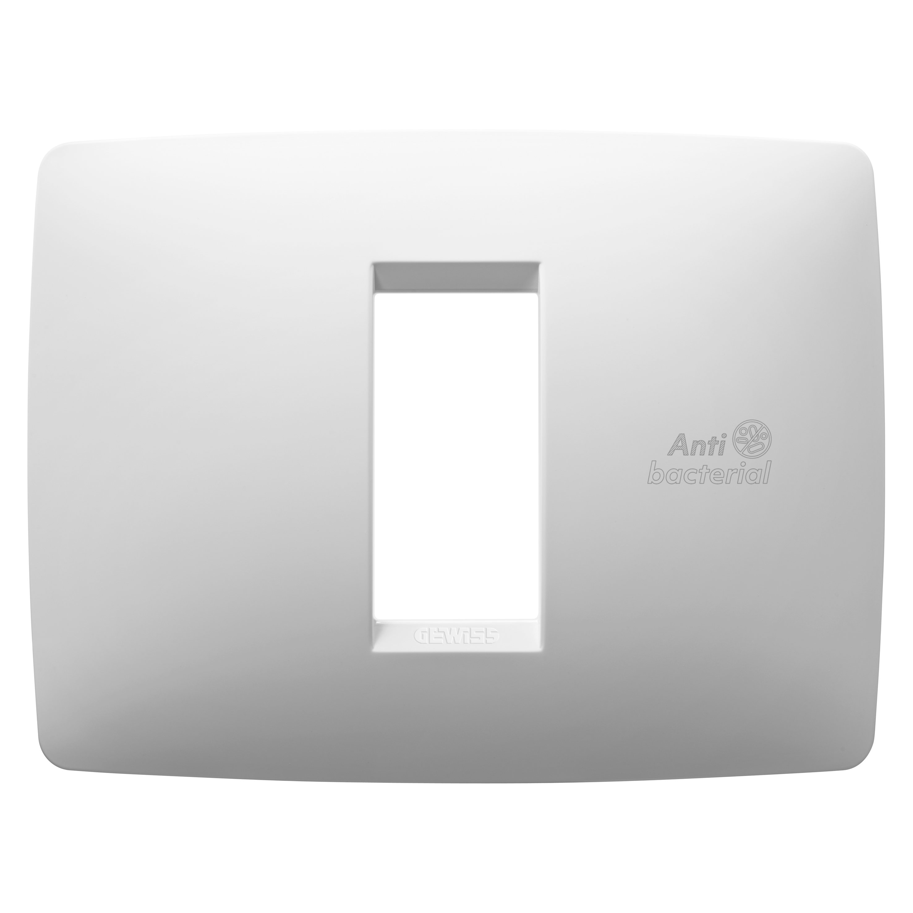 GEWISS GEWGW16101AB PLACCA ONE 1M BIANCO ANTIBATTERICO