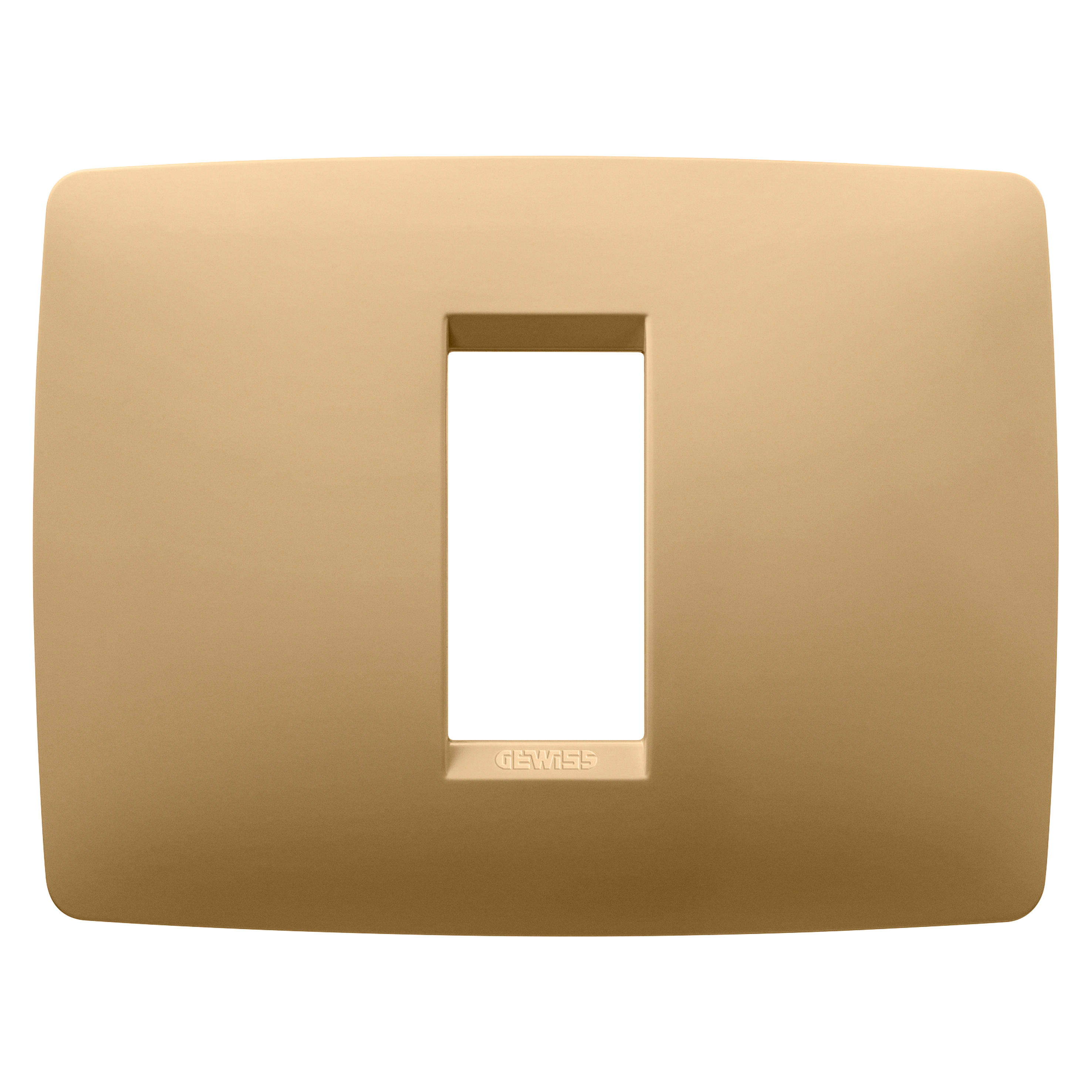 GEWISS - GEWGW16101VO PLACCA ONE - IN TECNOPOLIMERO VERNICIATO - 1 POSTO - ORO - CHORUSMART