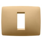 GEWISS - GEWGW16101VO PLACCA ONE - IN TECNOPOLIMERO VERNICIATO - 1 POSTO - ORO - CHORUSMART