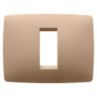 GEWISS - GEWGW16101VX PLACCA ONE - IN TECNOPOLIMERO VERNICIATO - 1 POSTO - RAME CHIARO - CHORUSMART
