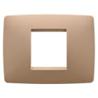 GEWISS - GEWGW16102VX PLACCA ONE - IN TECNOPOLIMERO VERNICIATO - 2 POSTI - RAME CHIARO - CHORUSMART