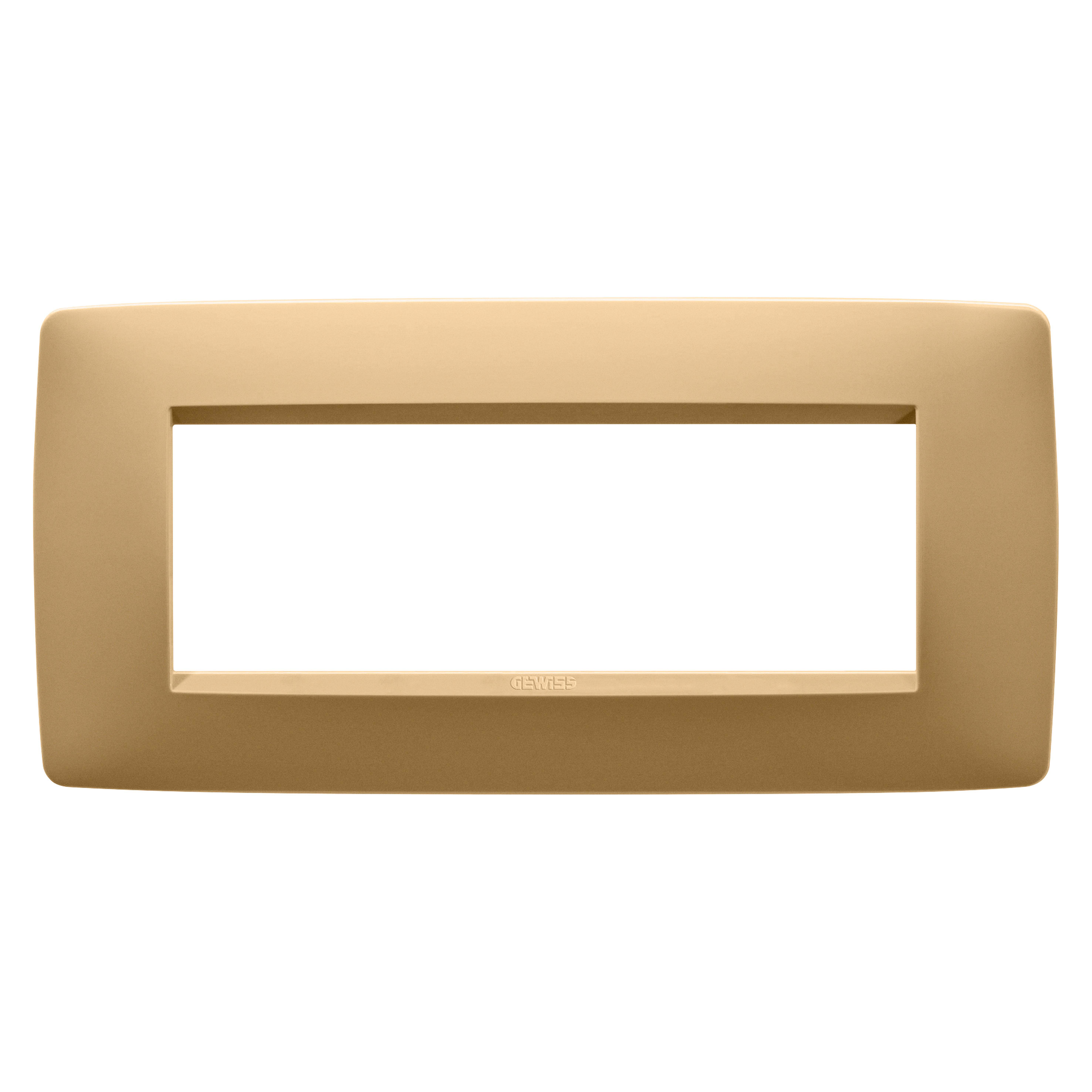GEWISS - GEWGW16106VO PLACCA ONE - IN TECNOPOLIMERO VERNICIATO - 6 POSTI - ORO - CHORUSMART