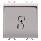 GEWISS - GEWGW13039 INTERRUTTORE UNIVERSALE A BADGE - UNIPOLARE NA 16AX - ILLUMINABILE - 2 MODULI - NATURAL BEIGE SATINATO - CHORUSMART