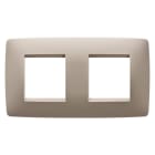 GEWISS - GEWGW16123TC PLACCA ONE INTERNATIONAL - IN TECNOPOLIMERO - 2+2 POSTI ORIZZONTALE - CANAPA - CHORUSMART