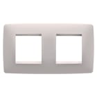 GEWISS - GEWGW16123VL PLACCA ONE INTERNATIONAL - IN TECNOPOLIMERO VERNICIATO - 2+2 POSTI ORIZZONTALE - NATURAL BEIGE - CHORUSMART