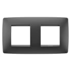 GEWISS - GEWGW16123VN PLACCA ONE INT.2+2M O.NERO SATINATO
