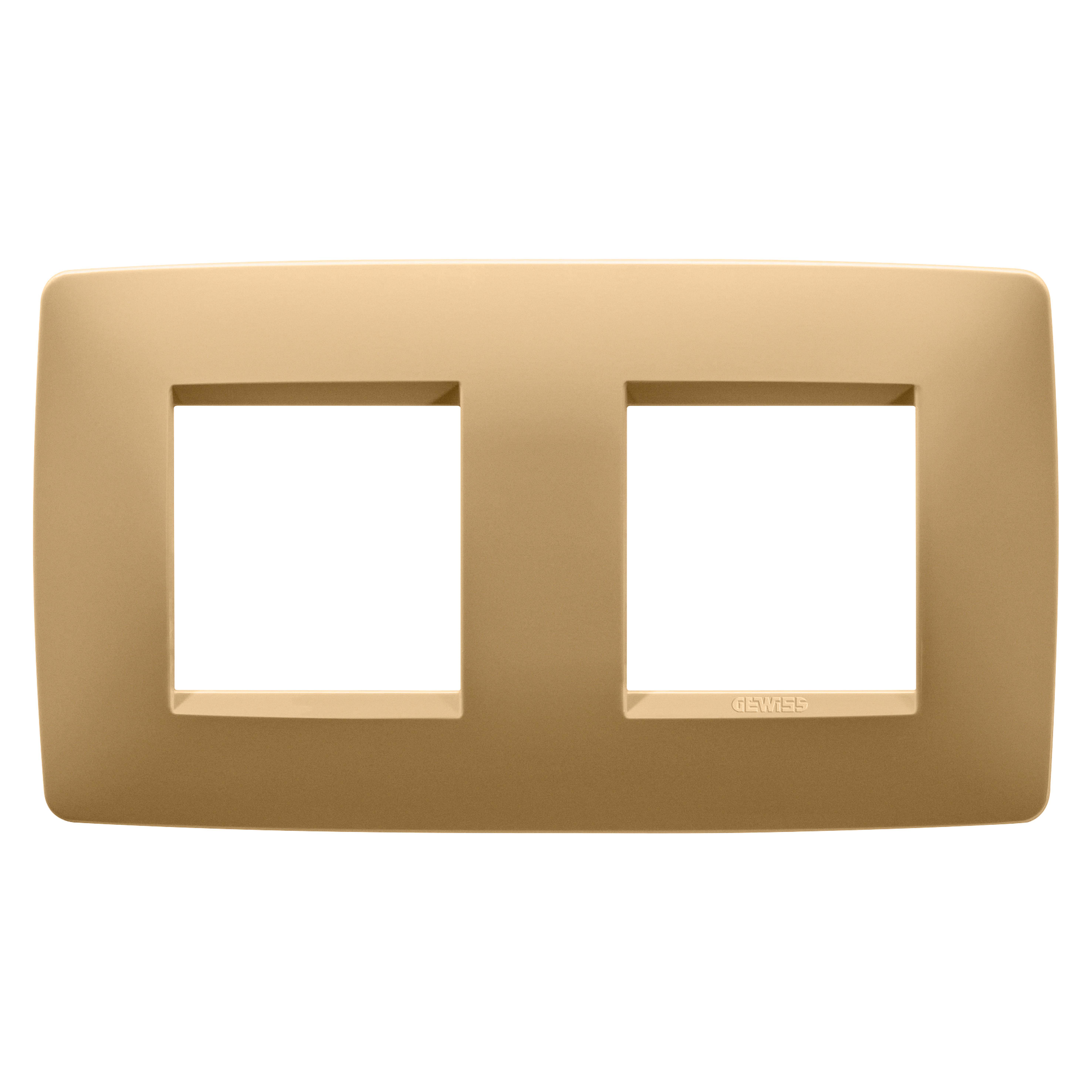 GEWISS GEWGW16123VO PLACCA ONE INT.2+2M O ORO