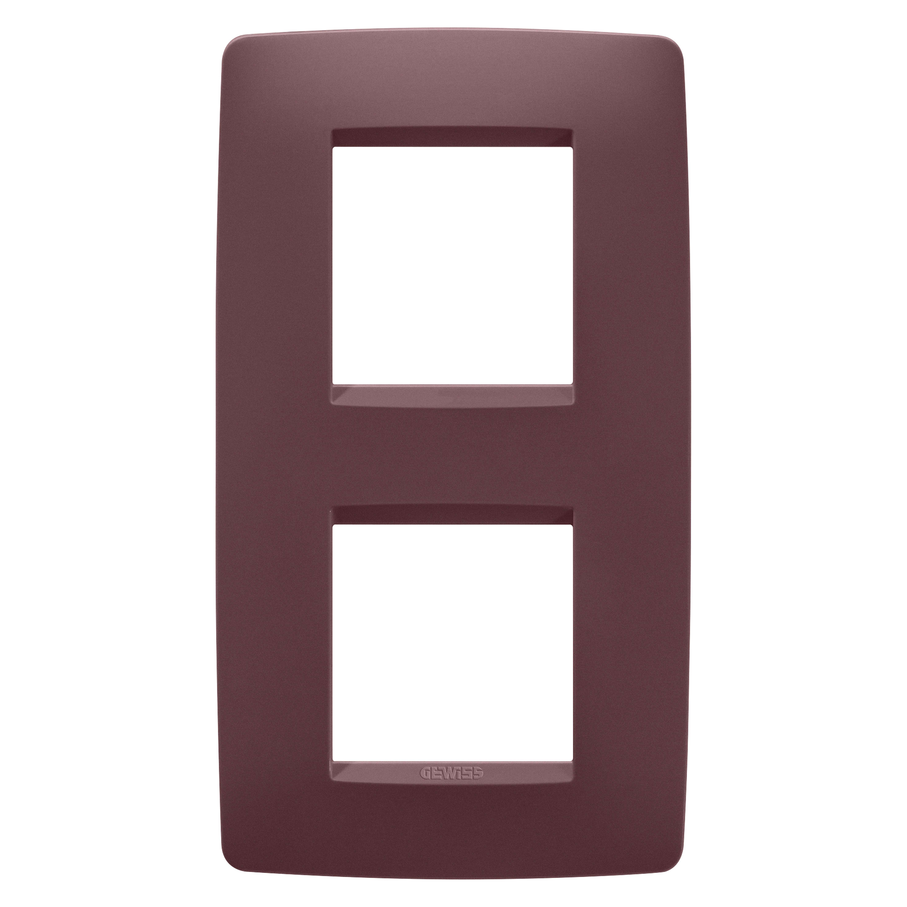 GEWISS GEWGW16124VD PLACCA ONE INT.2+2M V TUSCAN RED