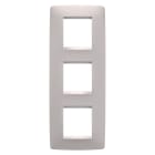 GEWISS - GEWGW16127VL PLACCA ONE INTERNATIONAL - IN TECNOPOLIMERO VERNICIATO - 2+2+2 POSTI VERTICALE - NATURAL BEIGE - CHORUSMART