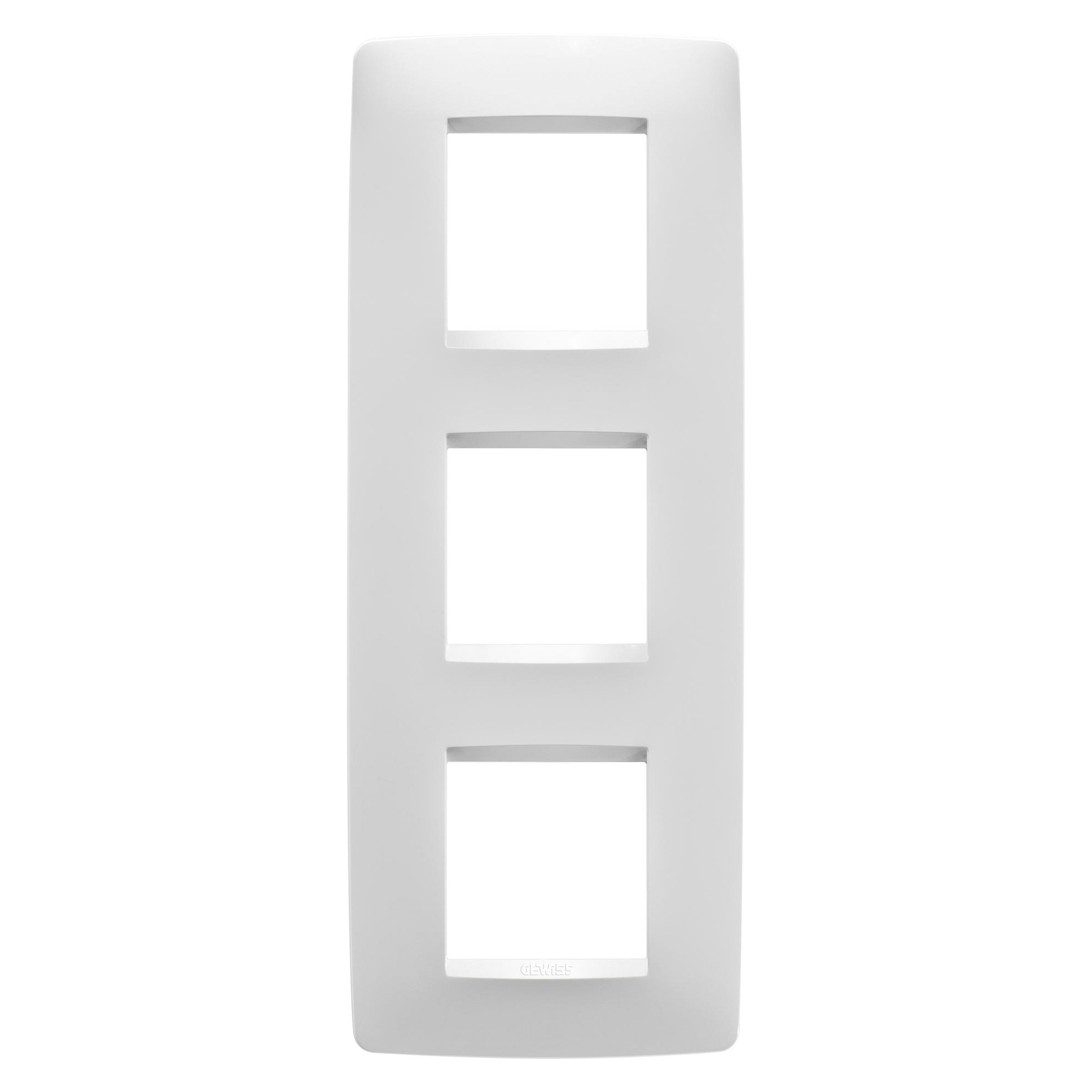 GEWISS - GEWGW16127VW PLACCA ONE INT.2+2+2M V BIANCO SATINATO