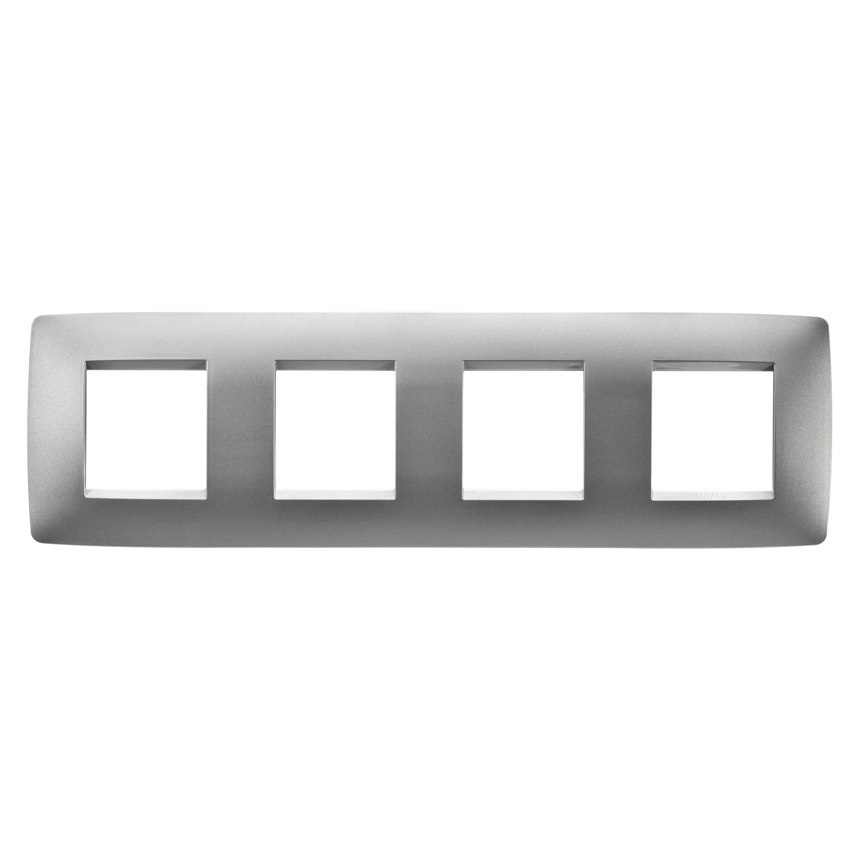 GEWISS - GEWGW16128VT PLACCA ONE INT.2+2+2+2M O.TITANIO