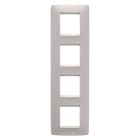 GEWISS - GEWGW16129VL PLACCA ONE INTERNATIONAL - IN TECNOPOLIMERO VERNICIATO - 2+2+2+2 POSTI VERTICALE - NATURAL BEIGE - CHORUSMART