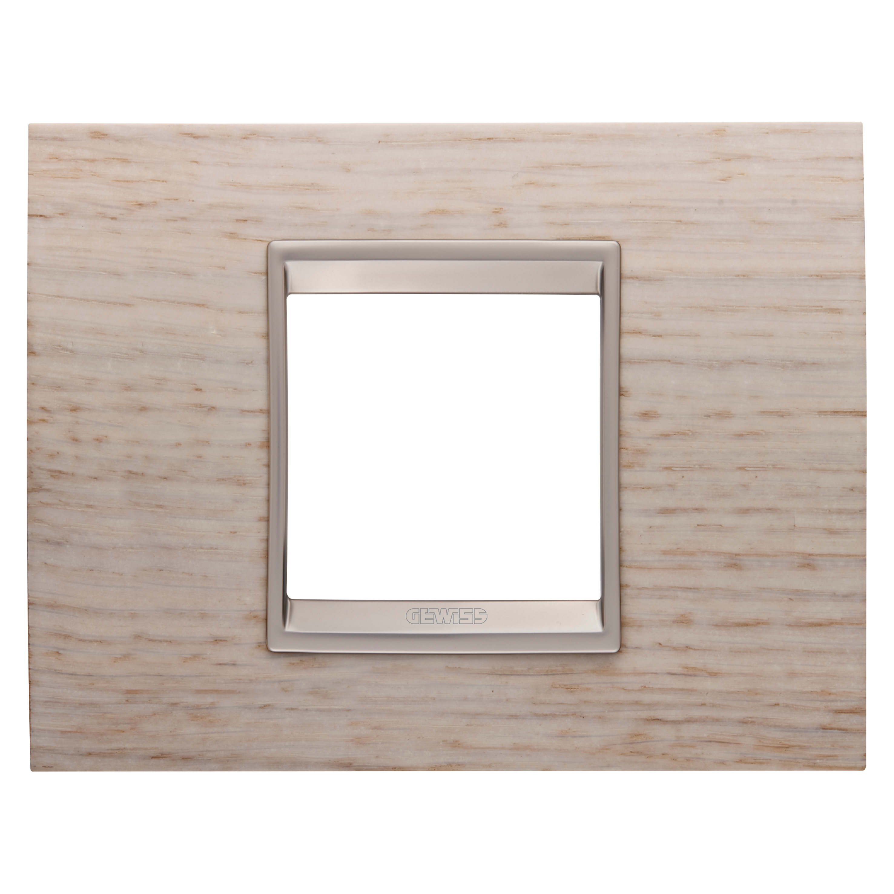 GEWISS GEWGW16202WK PLACCA LUX 2M LEGNO ROVERE CHIARO