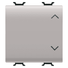 GEWISS - GEWGW13123 COMMUTATORE UNIPOLARE 250V ac - 10AX - TASTO NEUTRO - SIMBOLO SU-GIU' - 2 MODULI - NATURAL BEIGE SATINATO - CHORUSMART