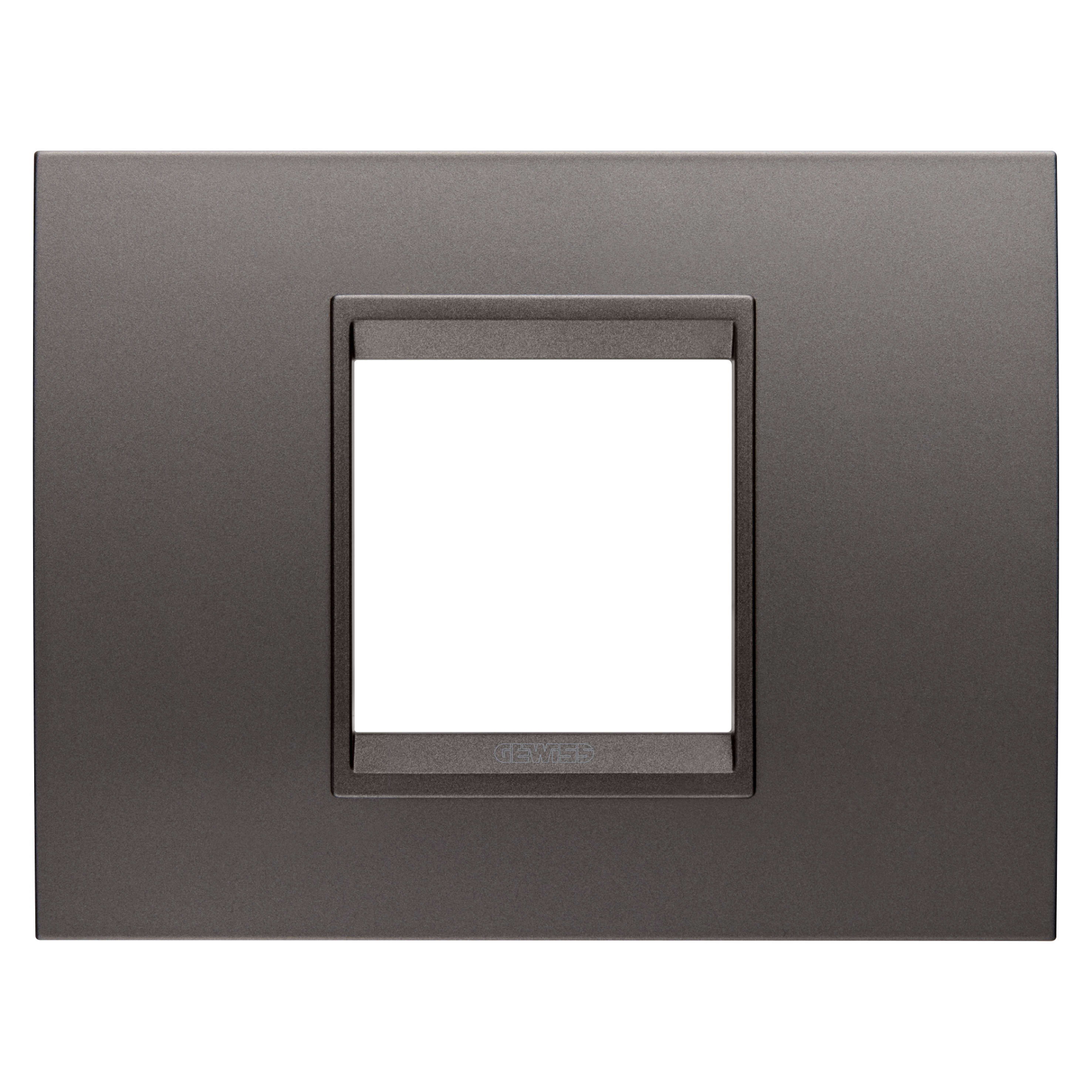 GEWISS GEWGW16202XF PLACCA LUX 2M METALLO CANNA FUCILE