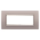 GEWISS GEWGW16206GP PLACCA LUX 6M VETRO GRIGIO PERLA