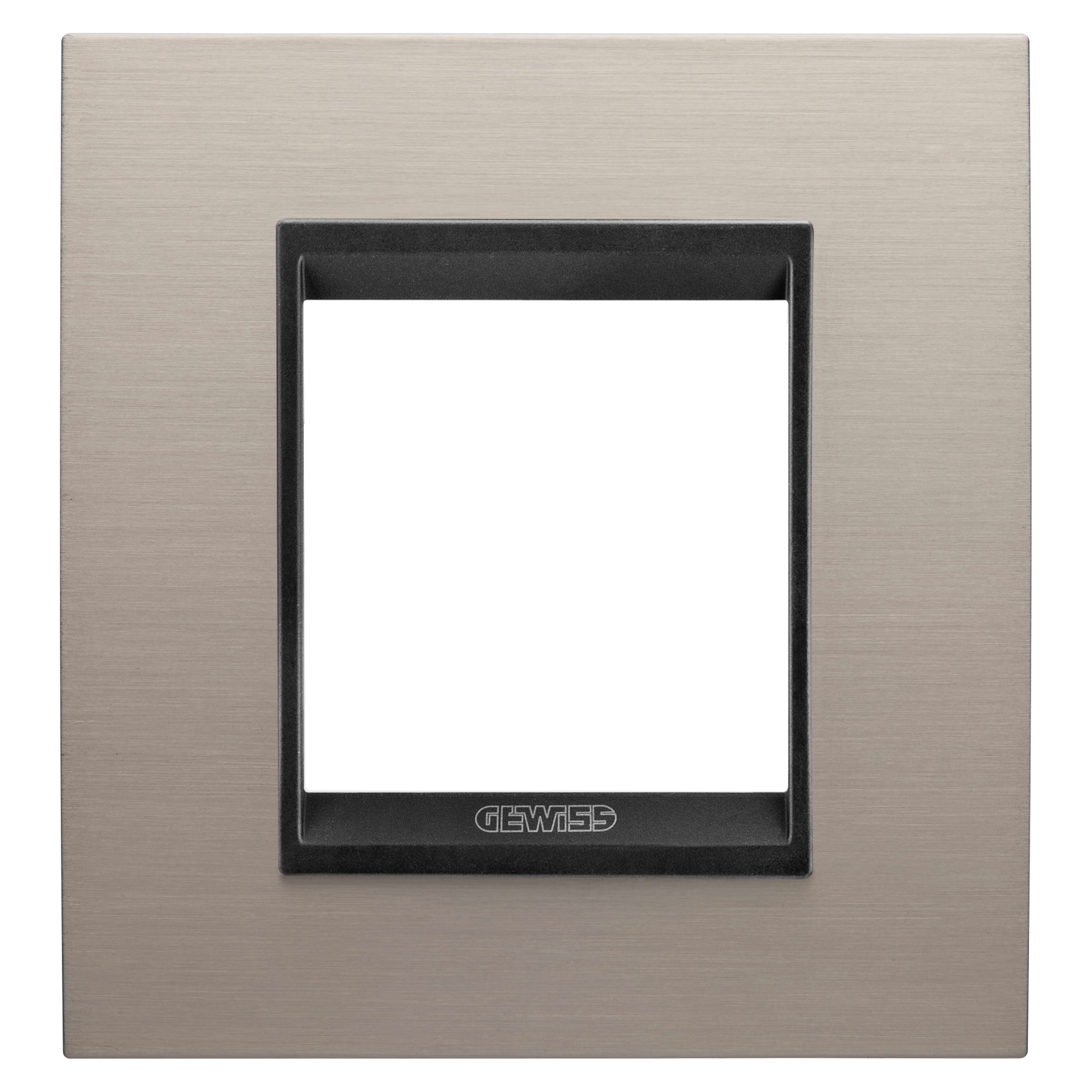 GEWISS GEWGW16222WS PLACCA LUX INT.2M MET.ALLU SP.LAVY