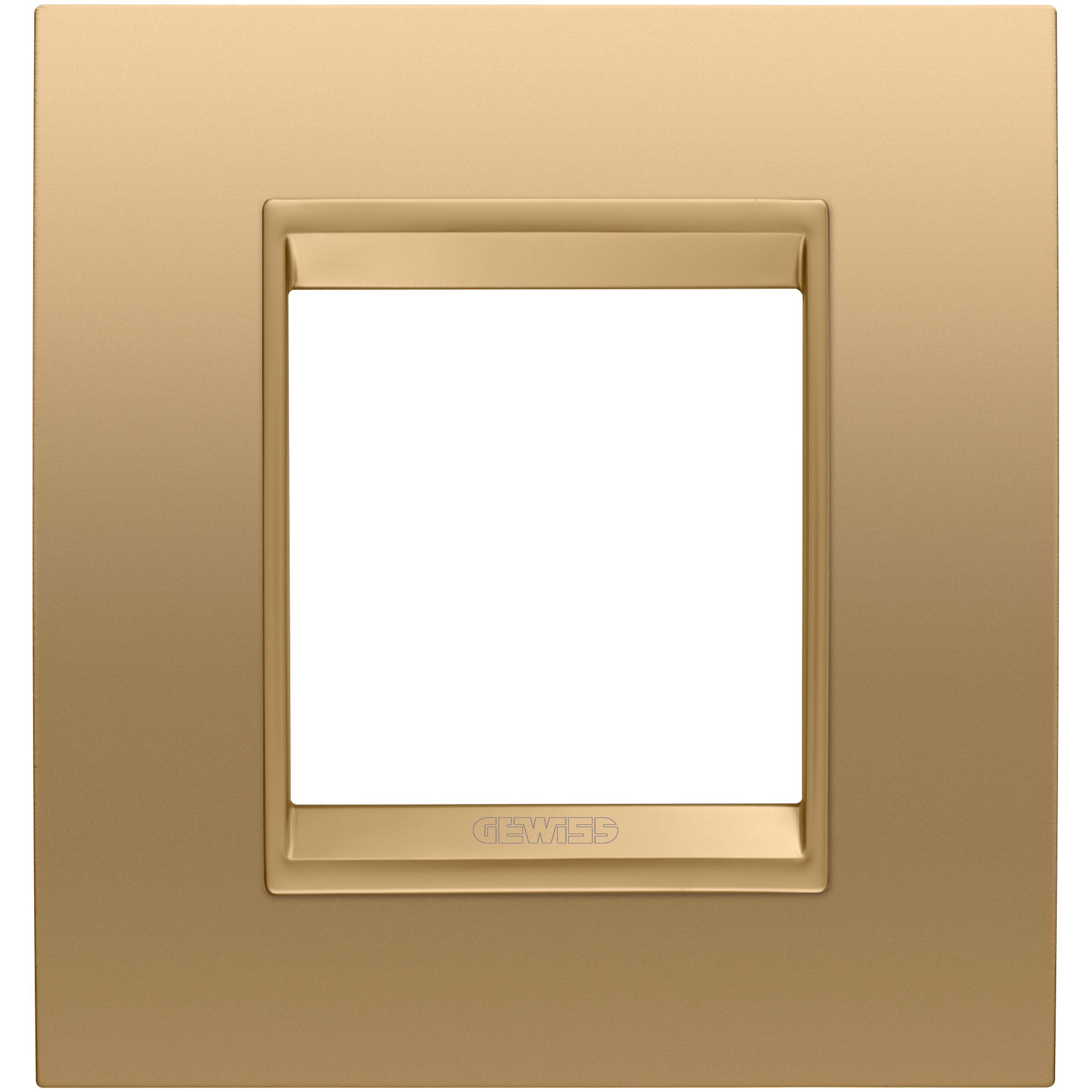 GEWISS GEWGW16222XG PLACCA LUX INT.2M MET.ORO