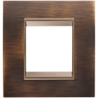 GEWISS - GEWGW16222XQ PLACCA LUX INT.2M MET.OTTONE ANTICO
