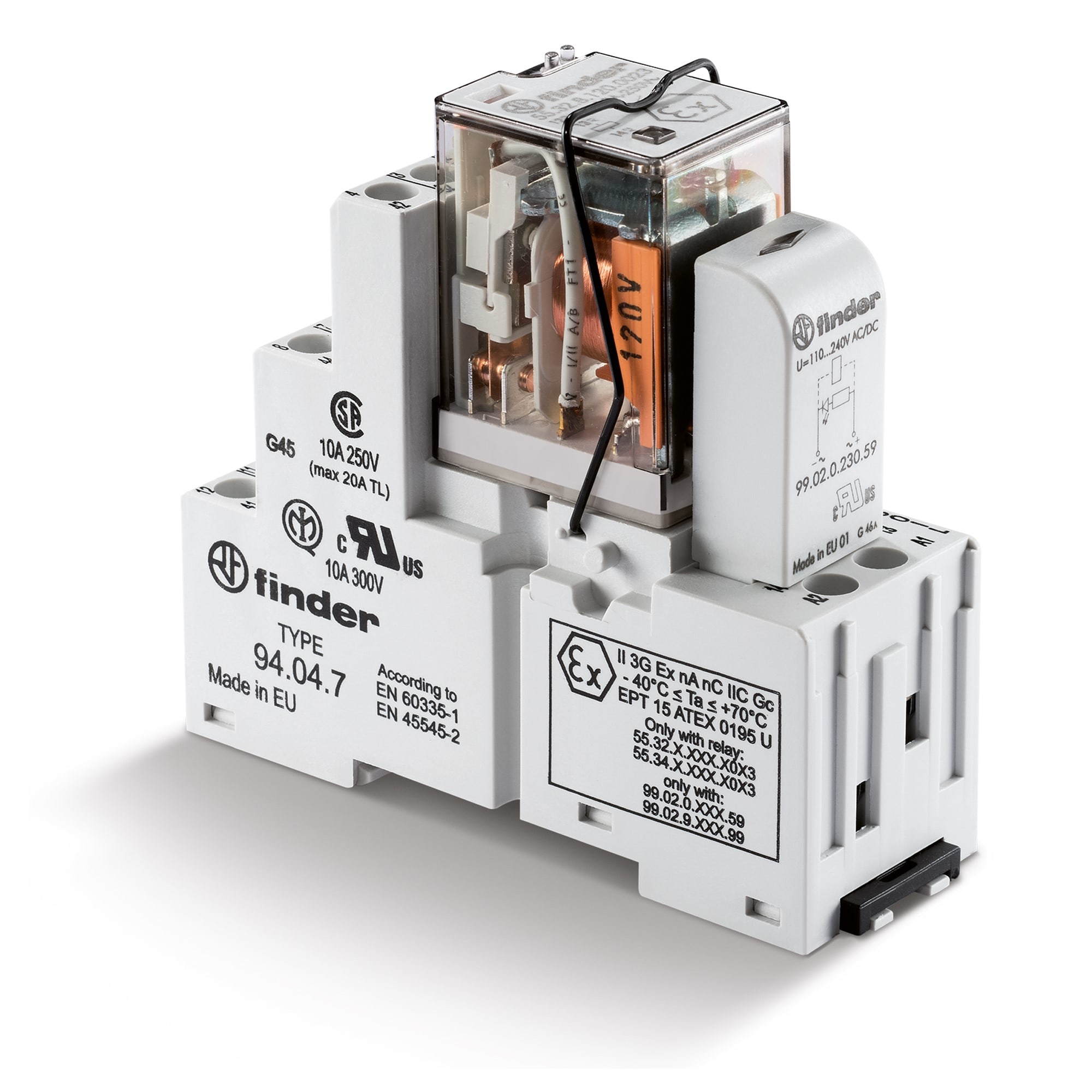FINDER SPA FIN583280240049SMA INTERFACCIA MODULARE RELE 2 CONTATTI 10