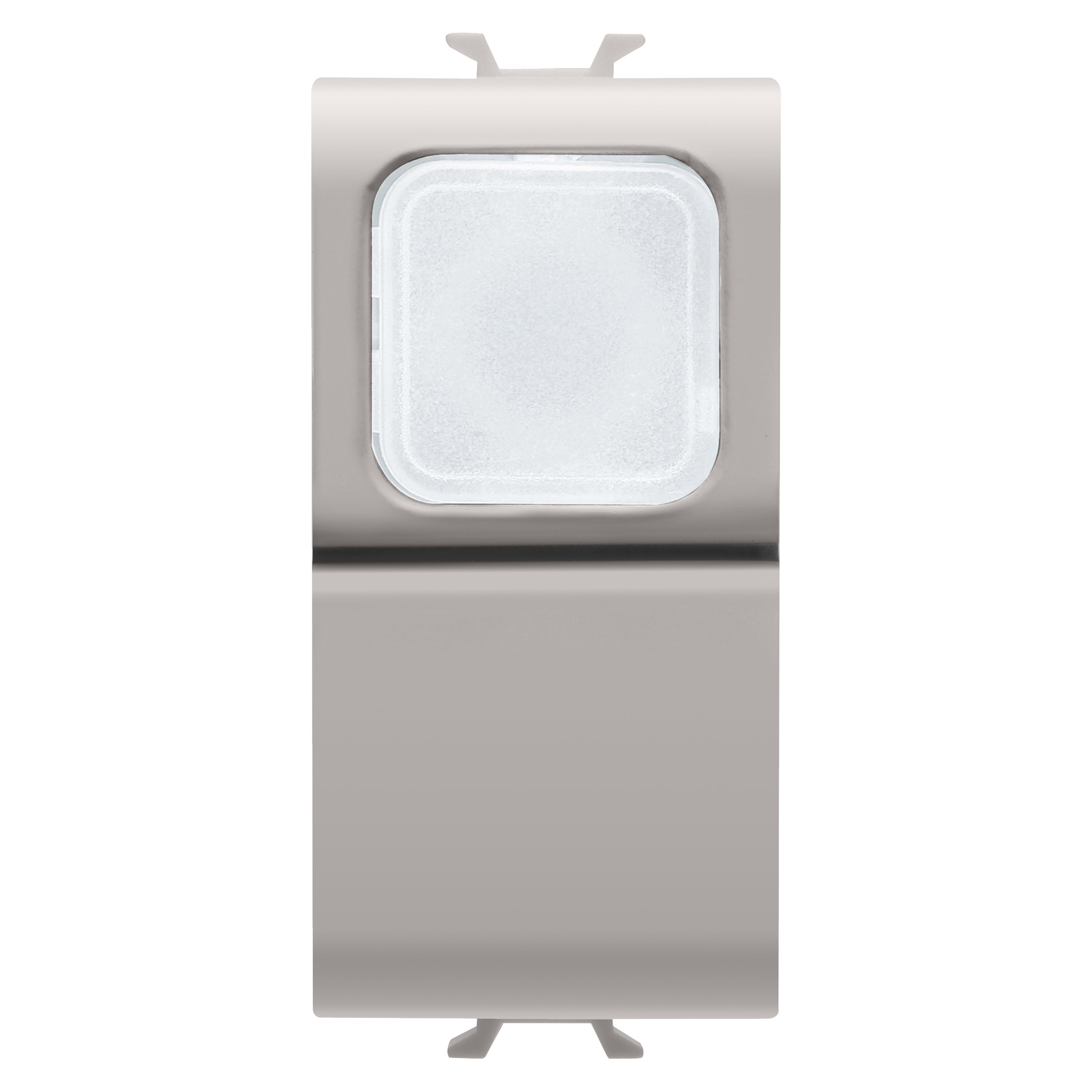 GEWISS - GEWGW13144 PULSANTE UNIPOLARE 250V ac - NA 16A - DIFFUSORE OPALE - 1 MODULO - NATURAL BEIGE SATINATO - CHORUSMART