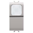 GEWISS - GEWGW13144 PULSANTE UNIPOLARE 250V ac - NA 16A - DIFFUSORE OPALE - 1 MODULO - NATURAL BEIGE SATINATO - CHORUSMART
