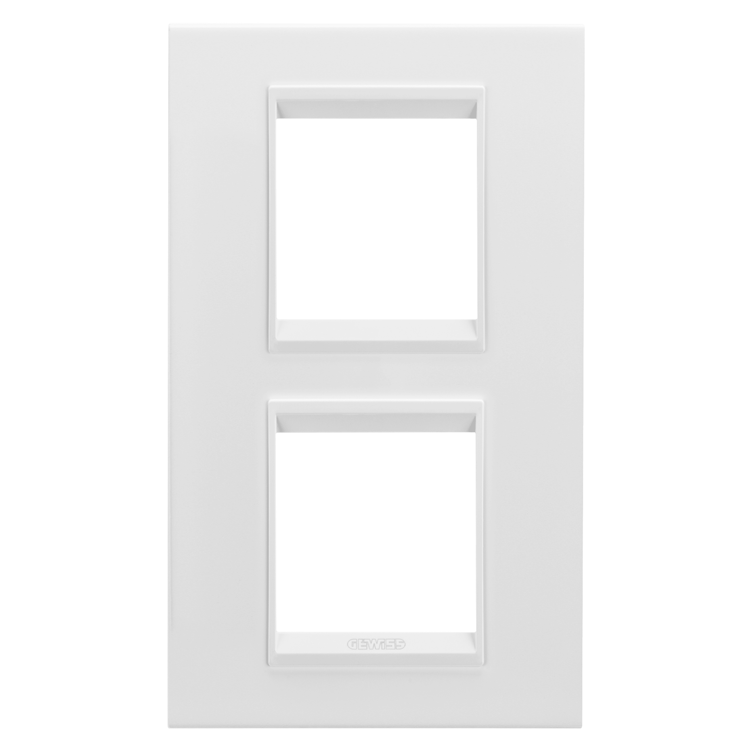 GEWISS - GEWGW16224XW PLACCA LUX INT.2+2M V MET.BIANCO SAT.