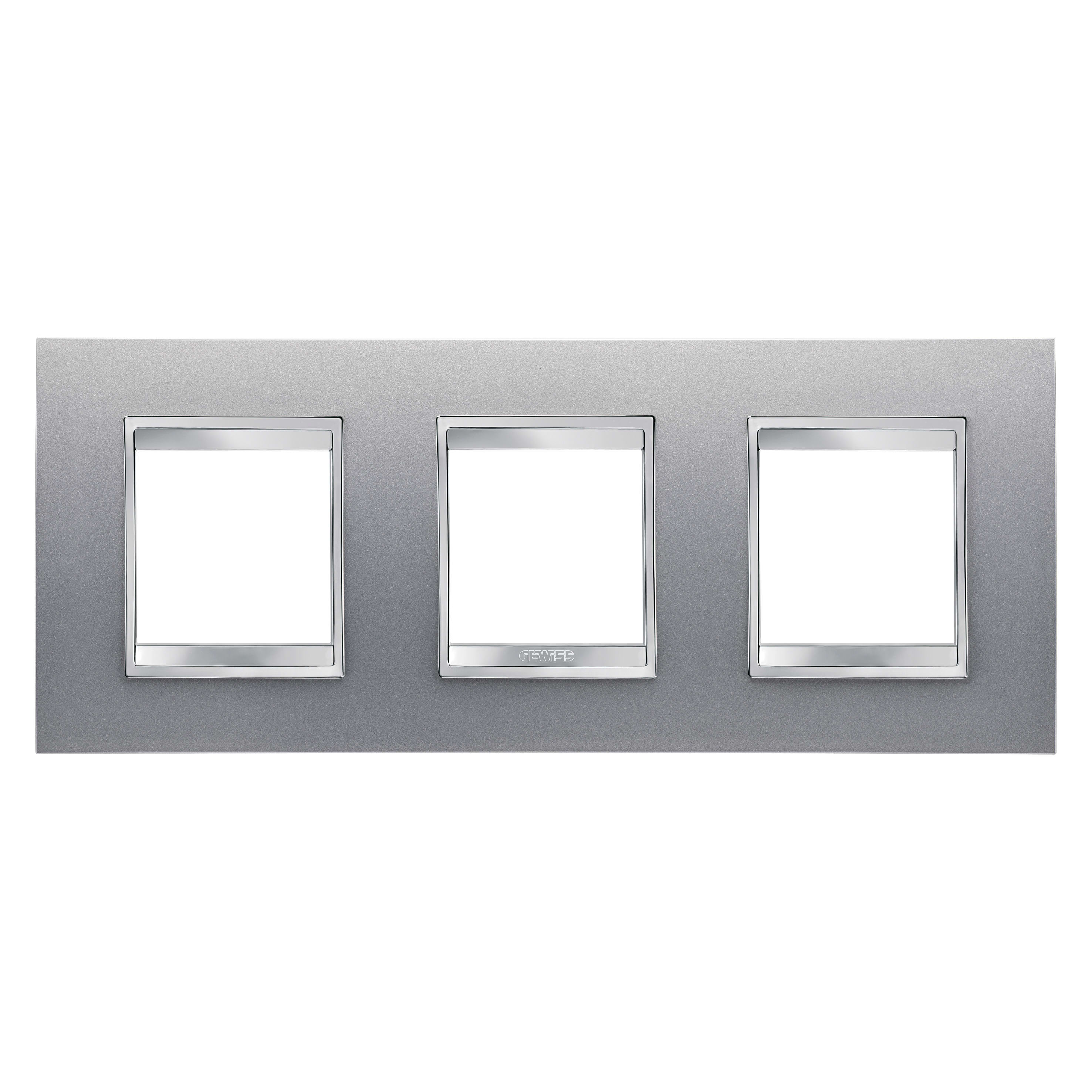GEWISS GEWGW16226VT PLACCA LUX INT.2+2+2M O.TITANIO