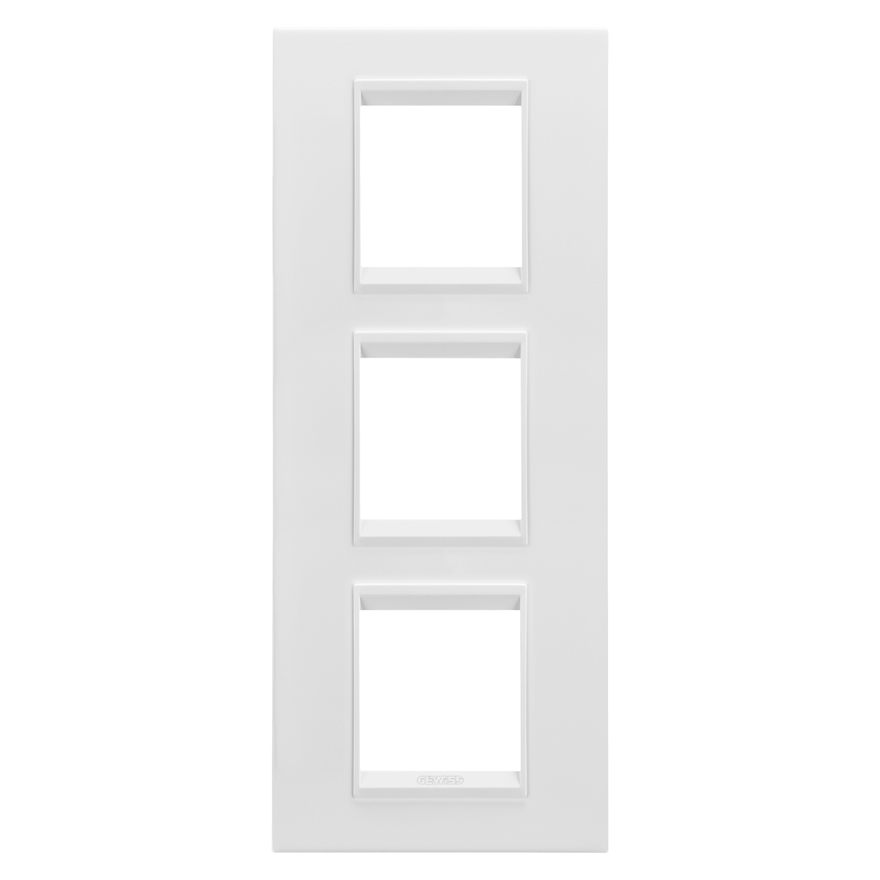 GEWISS - GEWGW16227XW PLACCA LUX INT.2+2+2M V MET.BIANCO SAT.
