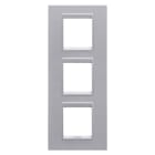 GEWISS - GEWGW16227YT PLACCA LUX INT.2+2+2M V TITANIO MONOC.