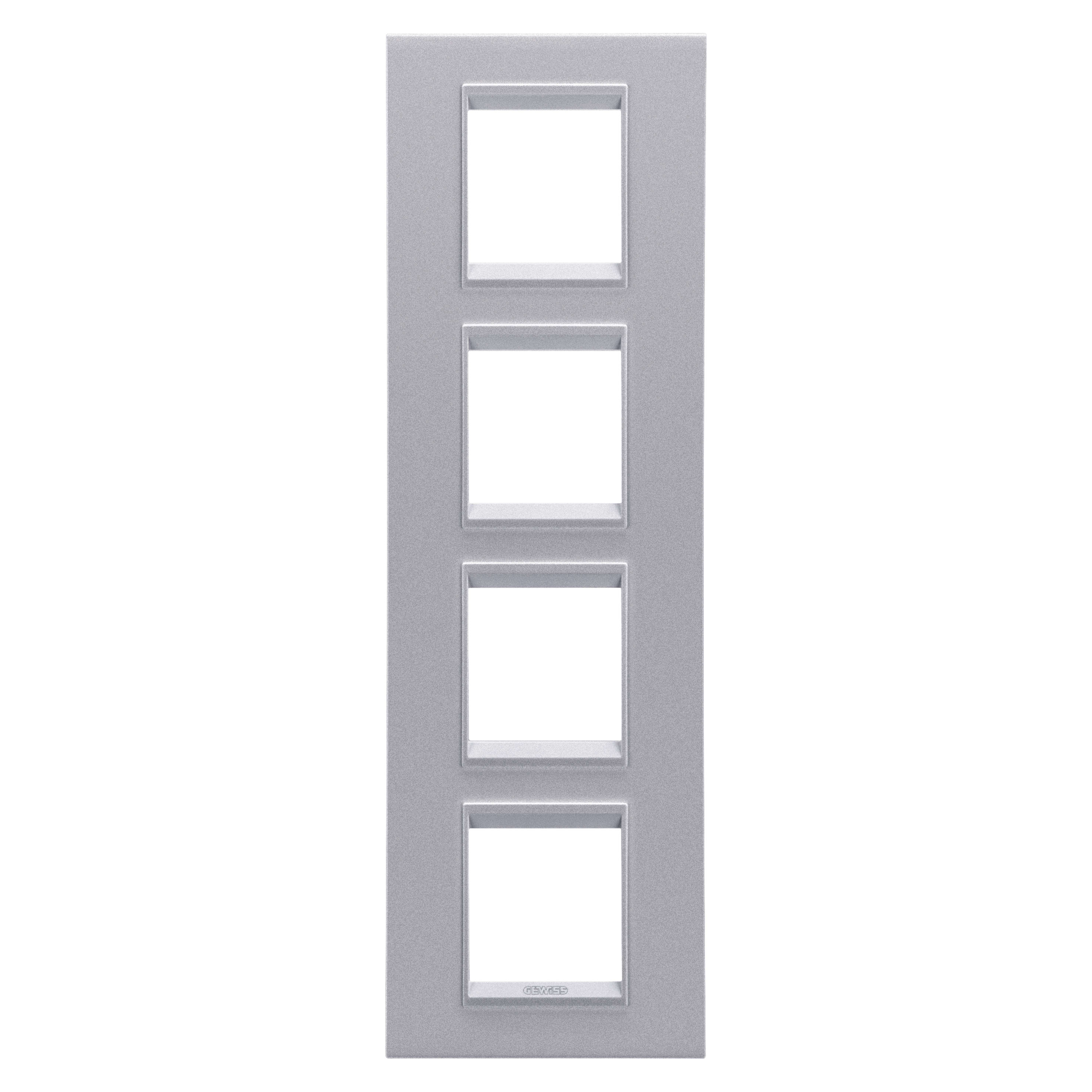 GEWISS - GEWGW16229YT PLACCA LUX INT.2+2+2+2M V TITANIO MONO