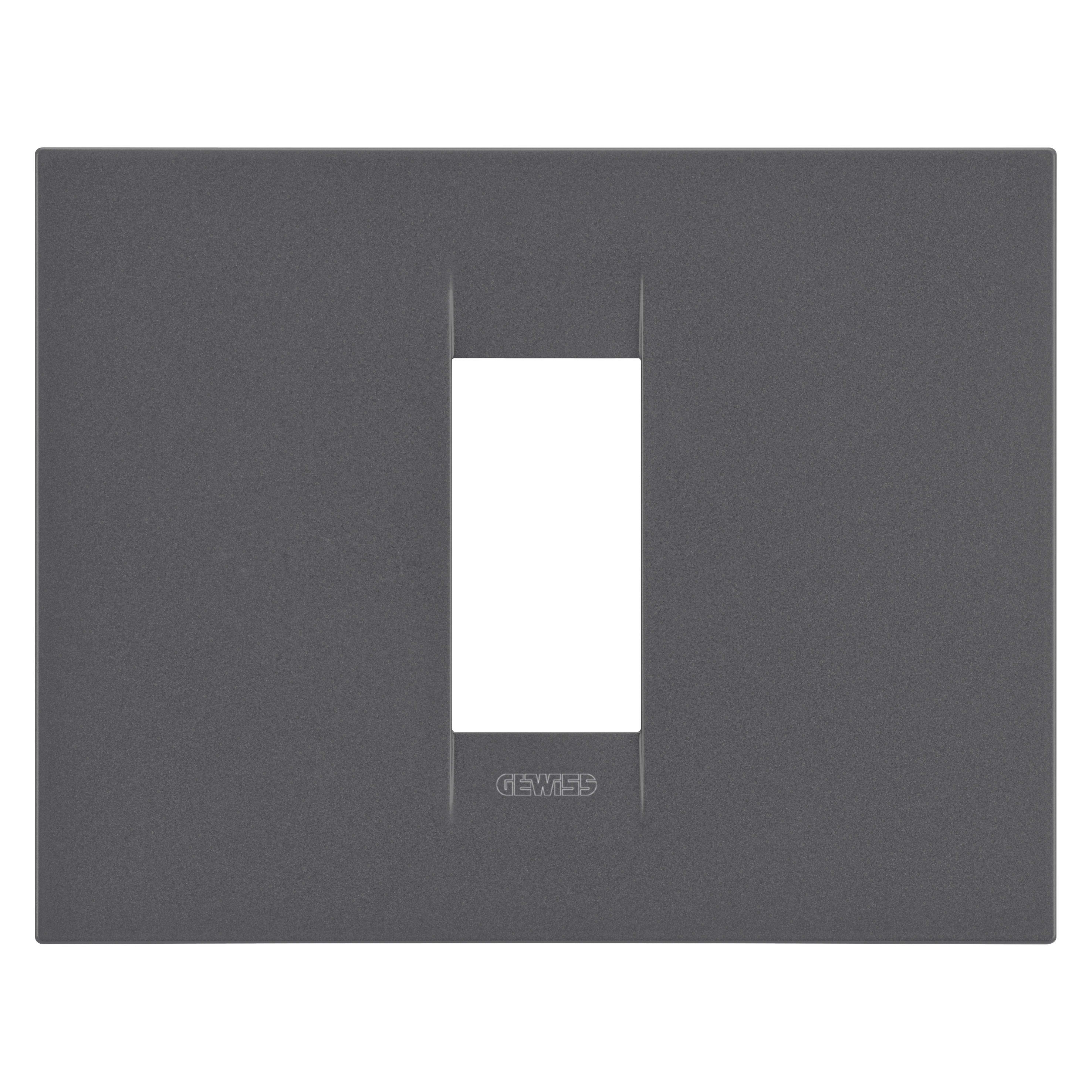 GEWISS GEWGW16401VN PLACCA GEO 1M NERO SATINATO