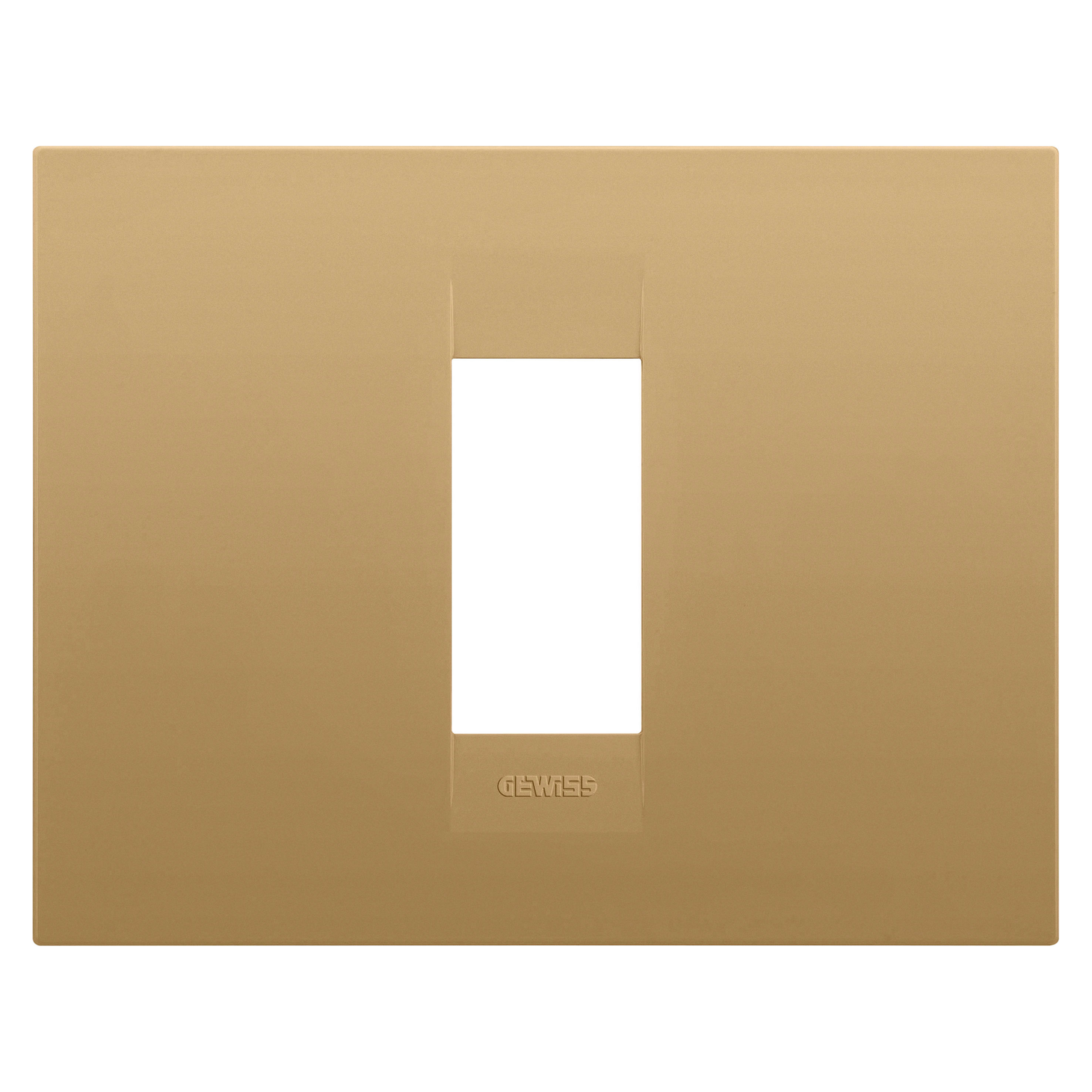 GEWISS - GEWGW16401VO PLACCA GEO - IN TECNOPOLIMERO VERNICIATO - 1 POSTO - ORO - CHORUSMART