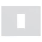 GEWISS - GEWGW16401VW PLACCA GEO - IN TECNOPOLIMERO VERNICIATO - 1 POSTO - BIANCO SATINATO - CHORUSMART