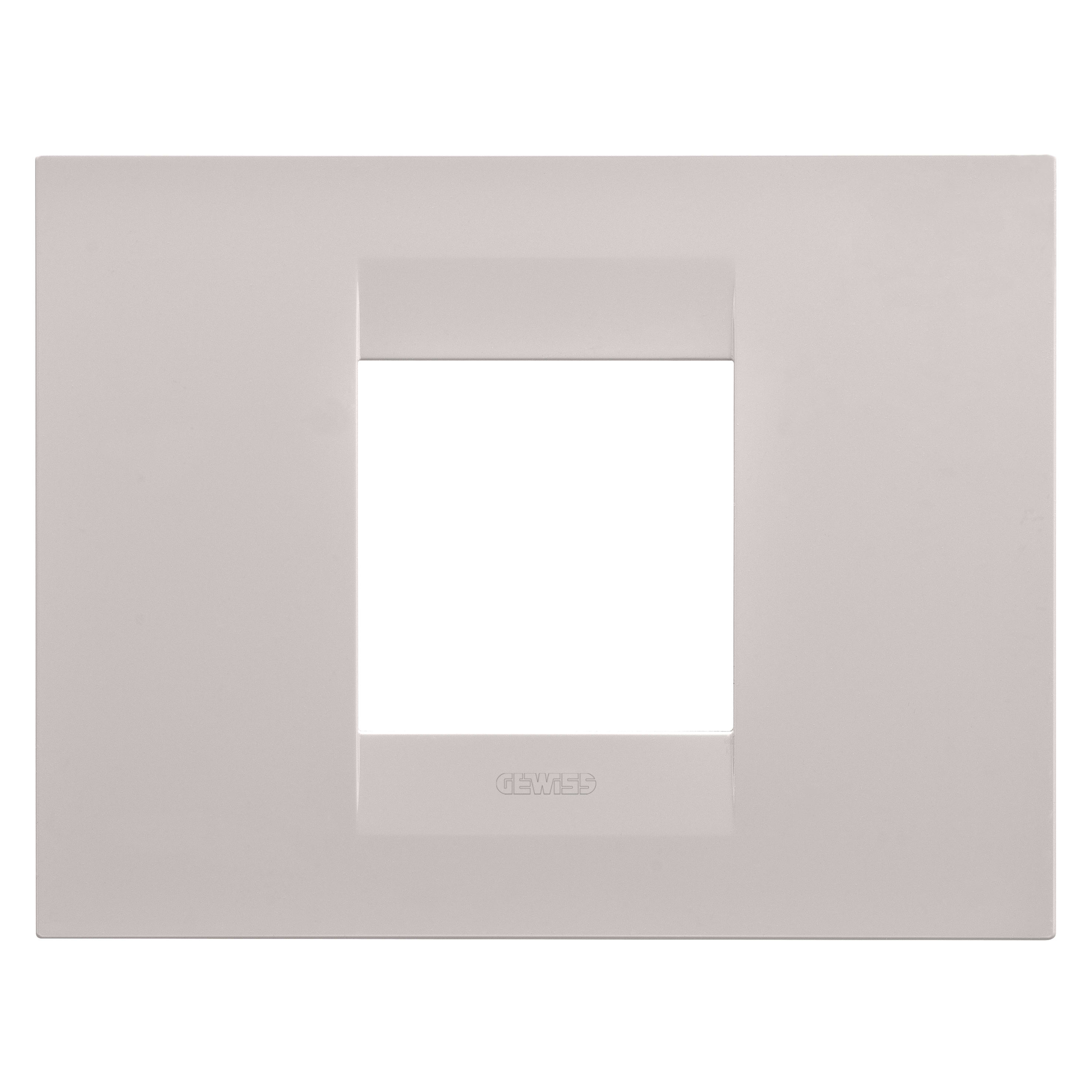 GEWISS - GEWGW16402VL PLACCA GEO - IN TECNOPOLIMERO VERNICIATO - 2 POSTI - NATURAL BEIGE - CHORUSMART