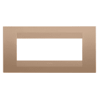 GEWISS - GEWGW16406VX PLACCA GEO - IN TECNOPOLIMERO VERNICIATO - 6 POSTI - RAME CHIARO - CHORUSMART