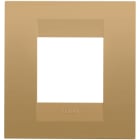 GEWISS - GEWGW16422VO PLACCA GEO INTERNATIONAL - IN TECNOPOLIMERO VERNICIATO - 2 POSTI - ORO - CHORUSMART
