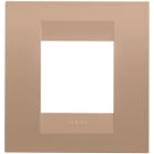 GEWISS - GEWGW16422VX PLACCA GEO INTERNATIONAL - IN TECNOPOLIMERO VERNICIATO - 2 POSTI - RAME CHIARO - CHORUSMART