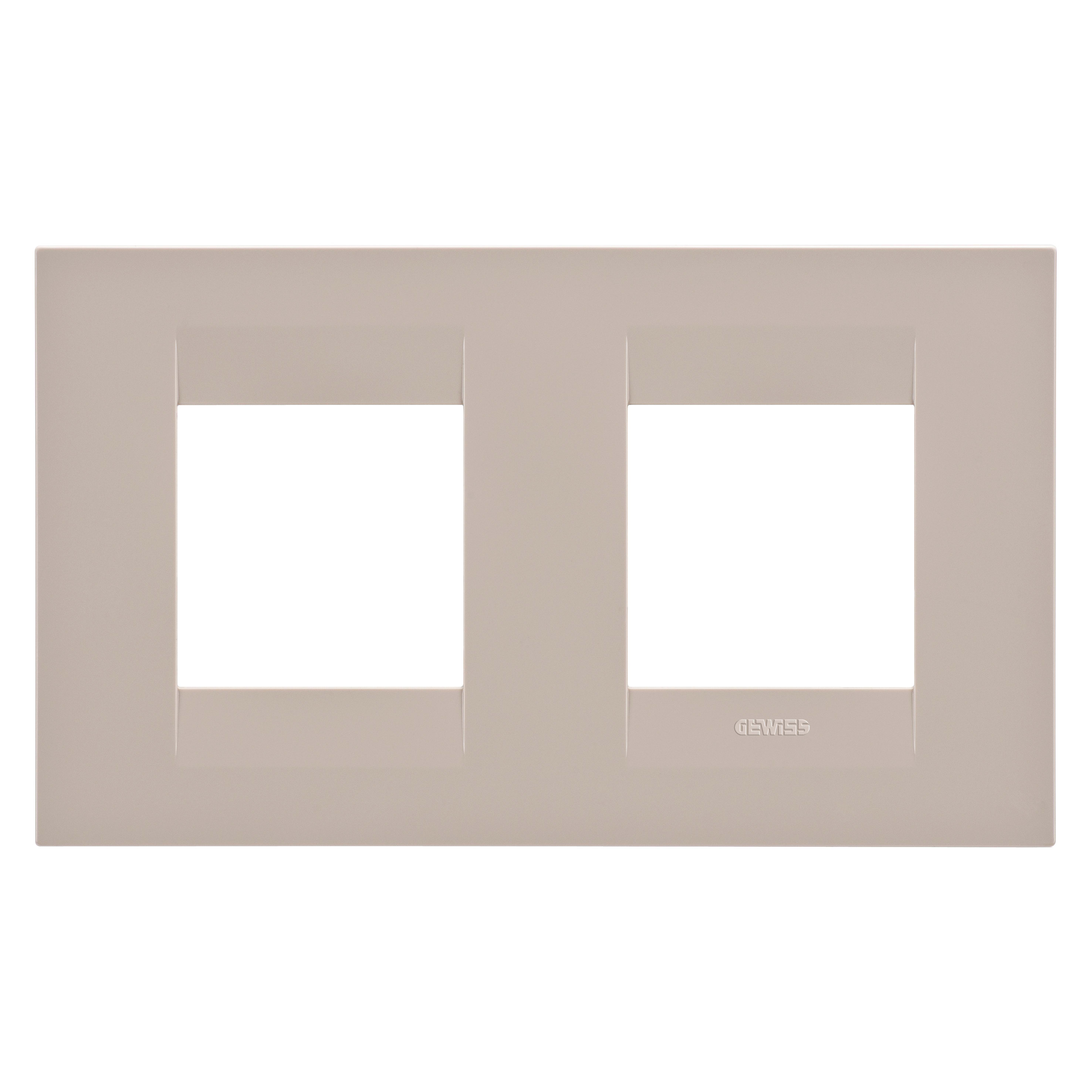 GEWISS - GEWGW16423TC PLACCA GEO INT.2+2M O.CANAPA