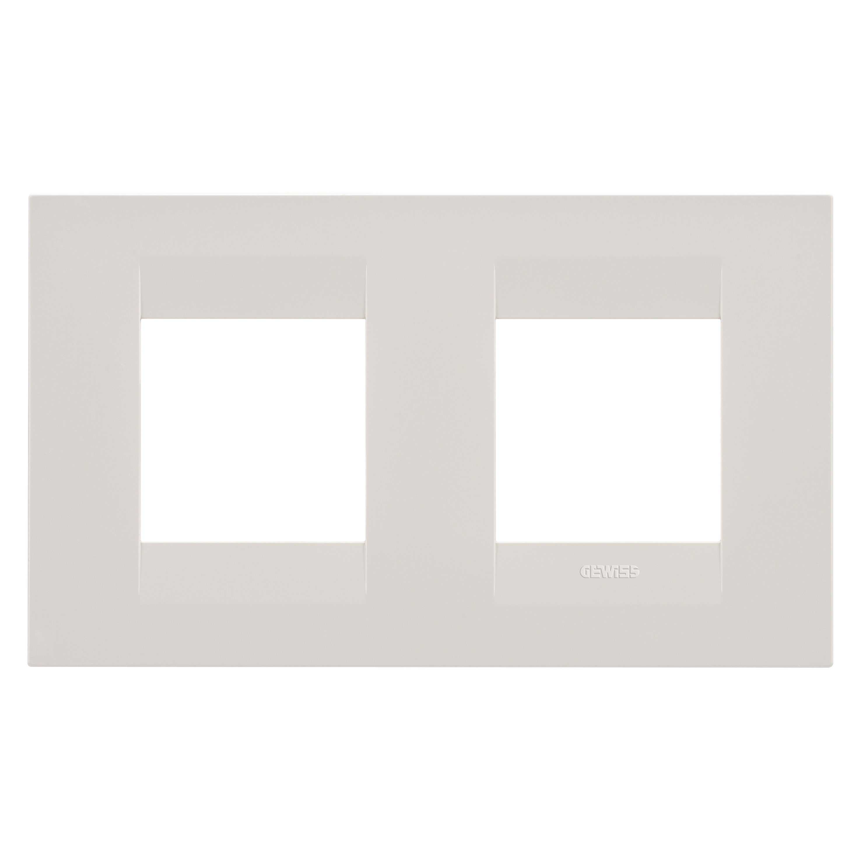 GEWISS - GEWGW16423TI PLACCA GEO INT.2+2M O.AVORIO