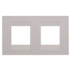 GEWISS - GEWGW16423VL PLACCA GEO INTERNATIONAL - IN TECNOPOLIMERO VERNICIATO - 2+2 POSTI ORIZZONTALE - NATURAL BEIGE - CHORUSMART