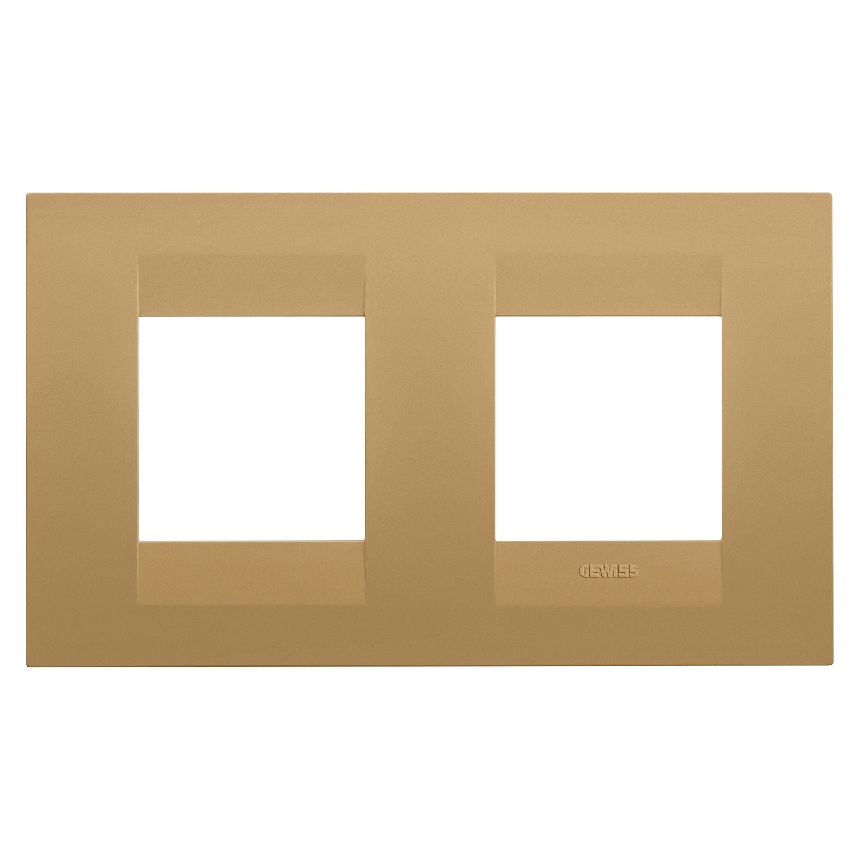 GEWISS - GEWGW16423VO PLACCA GEO INT.2+2M O ORO