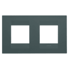 GEWISS - GEWGW16423VZ PLACCA GEO INTERNATIONAL - IN TECNOPOLIMERO VERNICIATO - 2+2 POSTI ORIZZONTALE - OTTANIO - CHORUSMART