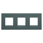 GEWISS - GEWGW16426VZ PLACCA GEO INTERNATIONAL - IN TECNOPOLIMERO VERNICIATO - 2+2+2 POSTI ORIZZONTALE - OTTANIO - CHORUSMART