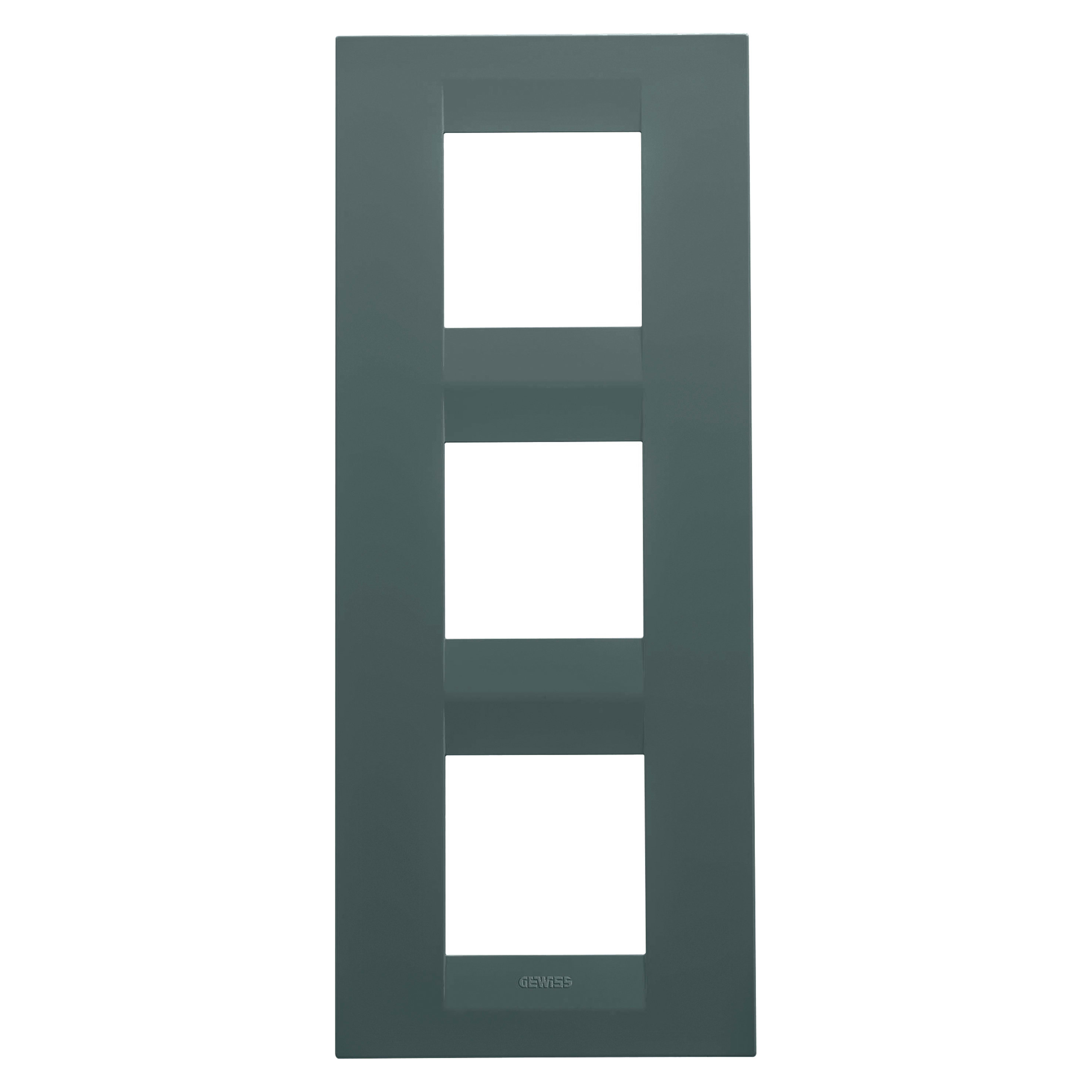 GEWISS - GEWGW16427VZ PLACCA GEO INTERNATIONAL - IN TECNOPOLIMERO VERNICIATO - 2+2+2 POSTI VERTICALE - OTTANIO - CHORUSMART