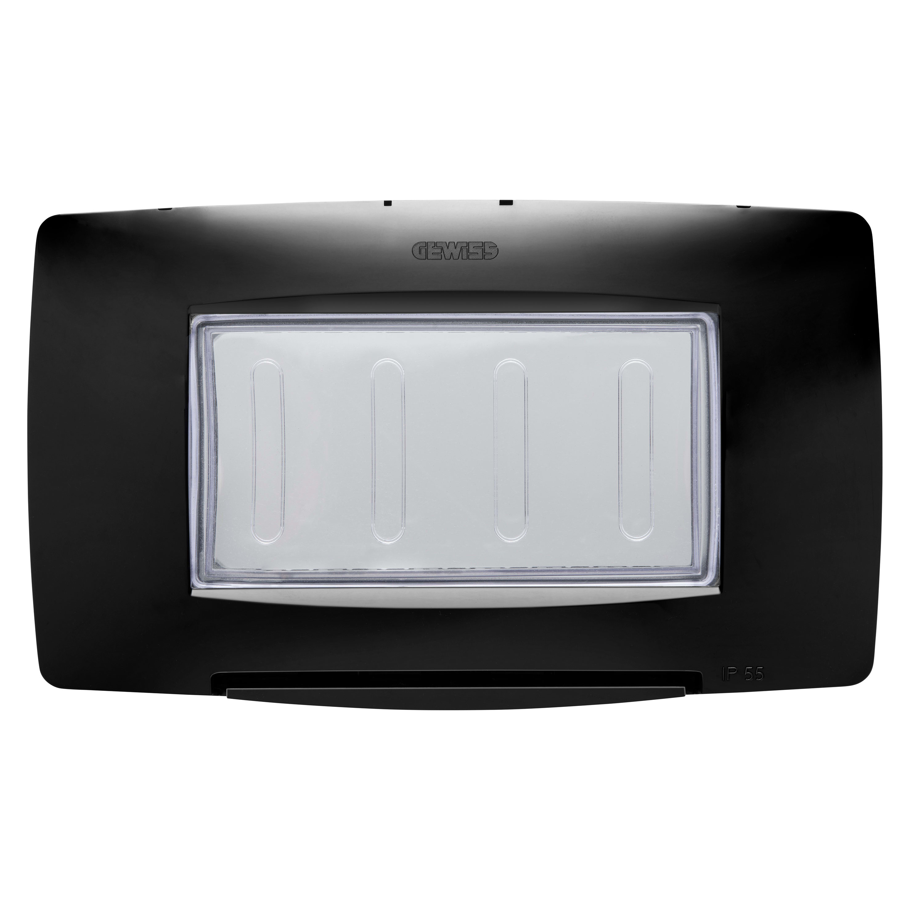 GEWISS GEWGW16704TNN PLACCA STAGNA 4M IP55 NERO