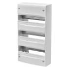 GEWISS - GEWGW40503 CENTRALINO STANDARD FRANCESE - DA PARETE - SENZA PORTA - EQUIPAGGIATO CON MORSETTIERA - 39 MODULI (13X3) - IP30 RAL9016