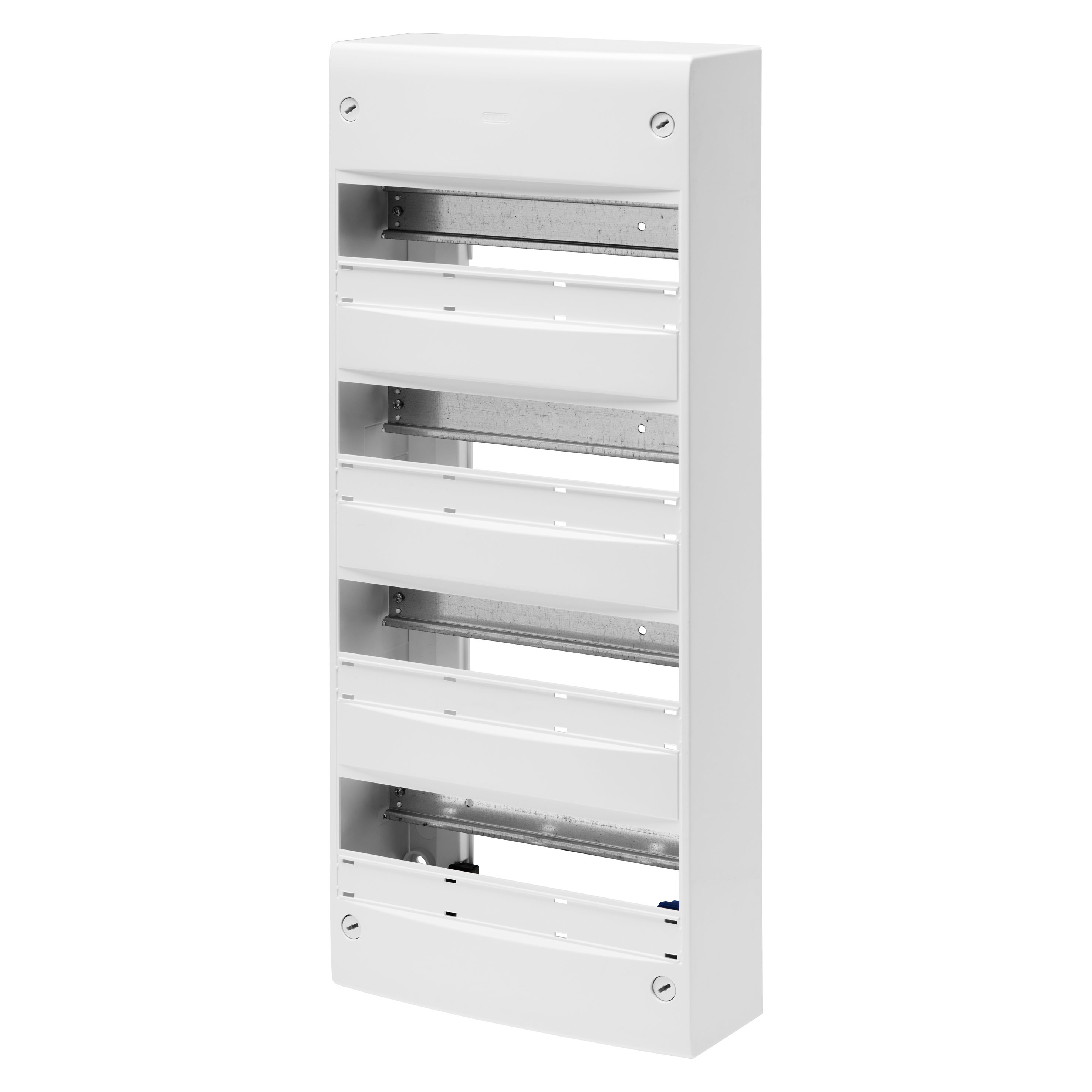 GEWISS - GEWGW40504 CENTRALINO STANDARD FRANCESE - DA PARETE - SENZA PORTA - EQUIPAGGIATO CON MORSETTIERA - 52 MODULI (13X4) - IP30 RAL9016