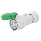 GEWISS - GEWGW62705H PRESA MOBILE DIRITTA HP - IP44/IP54 - 3P+T 16A >50V 100-300HZ - VERDE - 10H - CABLAGGIO A VITE