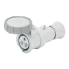 GEWISS - GEWGW62767H PRESA MOBILE DIRITTA HP - IP66/IP67/IP68/IP69 - 2P+T 32A >250V c.c. - GRIGIO - 8H - CABLAGGIO A VITE